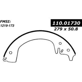 Centric 111.01730 - Premium Brake Shoes