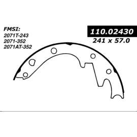Centric 111.02430 - Premium Brake Shoes