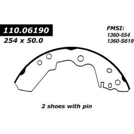 Centric 111.06190 - Premium Brake Shoes