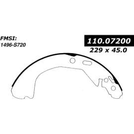 Centric 111.07200 - Premium Brake Shoes