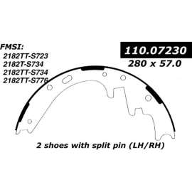Centric 111.07230 - Premium Brake Shoes