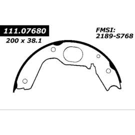 Centric 111.07680 - Premium Parking Brake Shoes