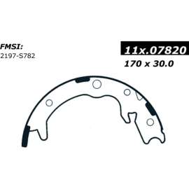 Centric 111.07820 - Premium Parking Brake Shoes