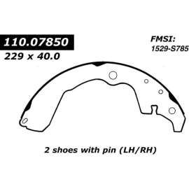 Centric 111.07850 - Premium Brake Shoes
