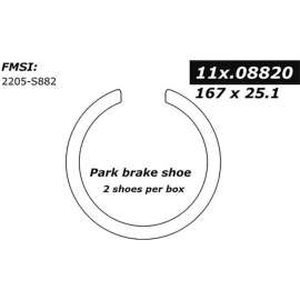 Centric 111.08820 - Premium Parking Brake Shoes