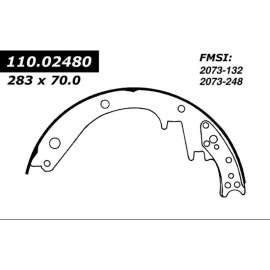 Centric 112.02480 - Heavy Duty Brake Shoes