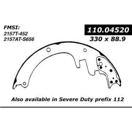 Centric 112.04520 - Heavy Duty Brake Shoes