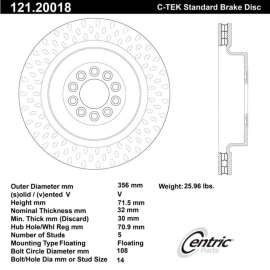 C-Tek Standard Brake Rotor, C-Tek 121.20018