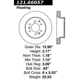C-Tek Standard Brake Rotor, C-Tek 121.66057