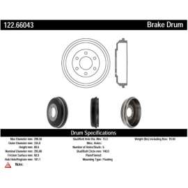 Centric 122.66043 - Premium Brake Drum