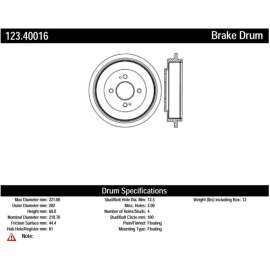 C-Tek 123.40016 - Standard Brake Drum