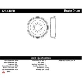 C-Tek 123.44020 - Standard Brake Drum