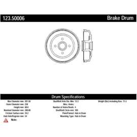 C-Tek 123.50006 - Standard Brake Drum