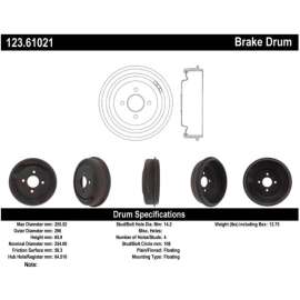 C-Tek 123.61021 - Standard Brake Drum