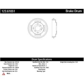 C-Tek 123.61051 - Standard Brake Drum