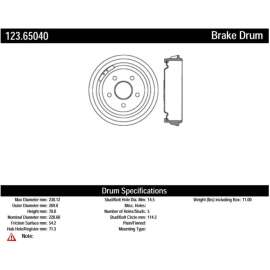 C-Tek 123.65040 - Standard Brake Drum