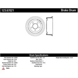C-Tek 123.67021 - Standard Brake Drum