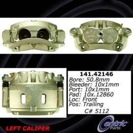 Centric 141.42146 - Semi-Loaded Brake Caliper with New Phenolic Pistons
