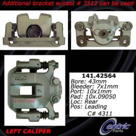 Centric 141.42564 - Semi-Loaded Brake Caliper