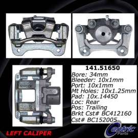 Centric 141.51650 - Semi-Loaded Brake Caliper with New Phenolic Pistons