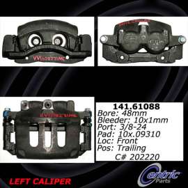 Centric 141.61088 - Semi-Loaded Brake Caliper with New Phenolic Pistons