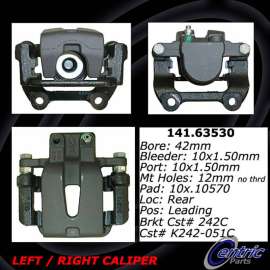 Centric 141.63530 - Semi-Loaded Brake Caliper with New Phenolic Pistons