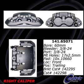 Centric 141.65071 - Semi-Loaded Brake Caliper with New Phenolic Pistons