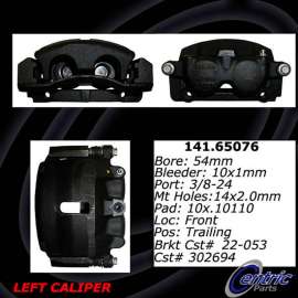 Centric 141.65076 - Semi-Loaded Brake Caliper with New Phenolic Pistons