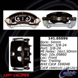 Centric 141.65096 - Semi-Loaded Brake Caliper with New Phenolic Pistons