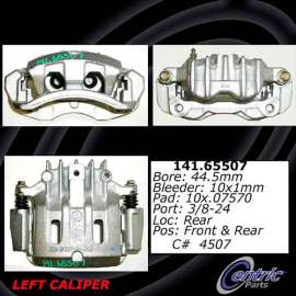 Centric 141.65507 - Semi-Loaded Brake Caliper with New Phenolic Pistons