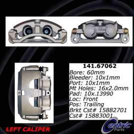 Centric 141.67062 - Semi-Loaded Brake Caliper with New Phenolic Pistons