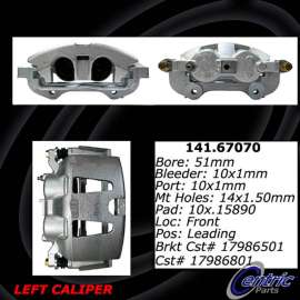 Centric 141.67070 - Semi-Loaded Brake Caliper with New Phenolic Pistons