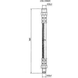Centric Brake Hose, Centric Parts 150.39005