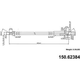 Centric Brake Hose, Centric Parts 150.62384