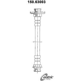Centric Brake Hose, Centric Parts 150.63003
