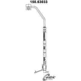 Centric Brake Hose, Centric Parts 150.63033