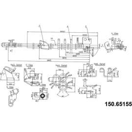Centric Brake Hose, Centric Parts 150.65155