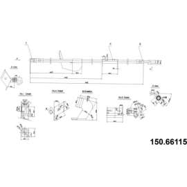 Centric Brake Hose, Centric Parts 150.66115