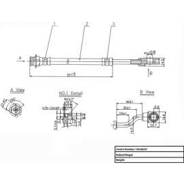 Centric Brake Hose, Centric Parts 150.66337