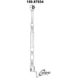 Centric Brake Hose, Centric Parts 150.67034