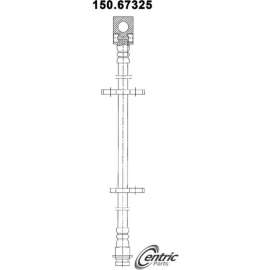 Centric Brake Hose, Centric Parts 150.67325