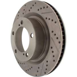StopTech Select Sport Drilled and Slotted Brake Rotor; Front Right, StopTech 227.44156R