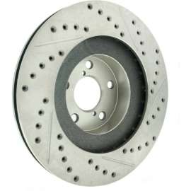 StopTech Select Sport Drilled and Slotted Brake Rotor; Front Left, StopTech 227.47018L