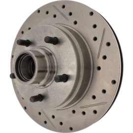 StopTech Select Sport Drilled and Slotted Brake Rotor; Front Left, StopTech 227.62012L