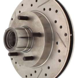 StopTech Select Sport Drilled and Slotted Brake Rotor; Front Right, StopTech 227.66017R