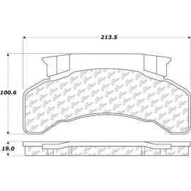 Centric Premium Semi-Metallic Brake Pads with Shims and Hardware, Centric Parts 300.02240