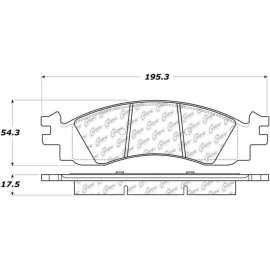 Centric Premium Semi-Metallic Brake Pads with Shims and Hardware, Centric Parts 300.11580