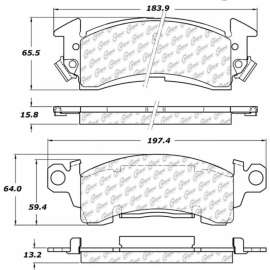 Centric 301.00520 - Premium Ceramic Pads with Shims & Hardware