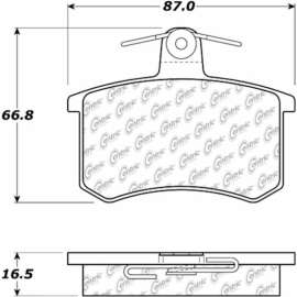 Centric 301.02280 - Premium Ceramic Pads with Shims & Hardware