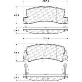 Centric Premium Ceramic Brake Pads with Shims and Hardware, Centric Parts 301.03250